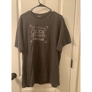 The Official Carrie Underwood Fan Club Men's Adult Size Unknown Gray T-Shirt